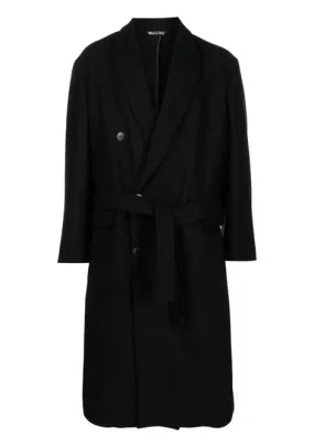 Cappotto Christian con cintura in nero - uomo